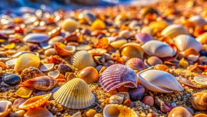 Macro Photography: Coquina Shells & Sand, Anapa Beach, Russia