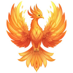 Fototapeta premium Fiery Phoenix Illustration