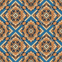 Tribal traditional Thai art style seamless pattern 