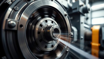 Precision engineering techniques manufacturing facility industrial machinery high-tech environment close-up view mechanical innovation