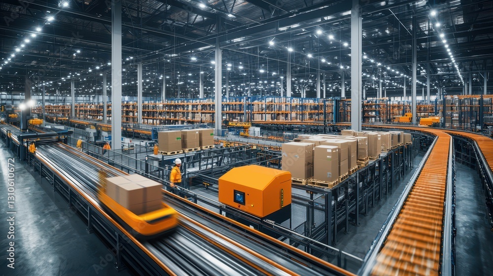 Poster dynamic scene capturing efficiency in modern distribution center