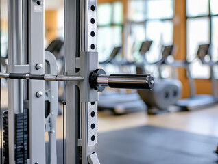 training equipment in gym