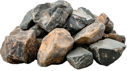 pile of firewood isolated on a transparent background.