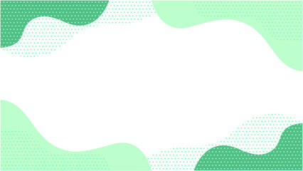 ナチュラルなかわいい抽象的な幾何学模様のフレーム素材 チラシ・Web・動画背景素材16:9サイズ 黄緑 緑	