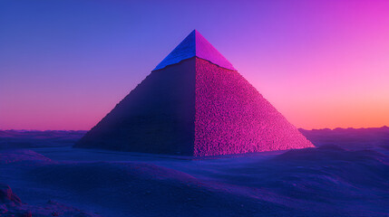 pyramid, egypt, illustration, sea, sky, travel, mountain, vector, landscape, sunset, pyramids, desert, nature, water, shape, sun, 3d, tent, light, design, egyptian, beach, symbol, tourism