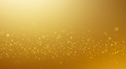 Golden Glittering Particles Softly Glow. AI Generated