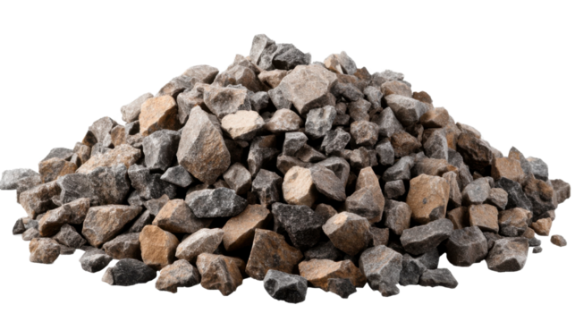 pile of firewood isolated on a transparent background.