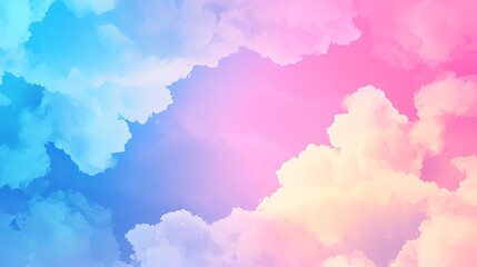 stunning sunset sky with soft colors and blank area for text