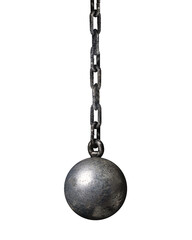チエーンの付いた鉄球 / ball and chain