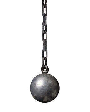チエーンの付いた鉄球 / ball and chain