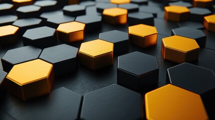 Abstract Geometric Hexagon Pattern