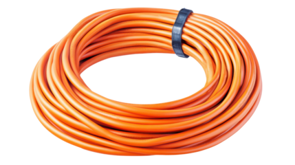 red cable isolated on white background