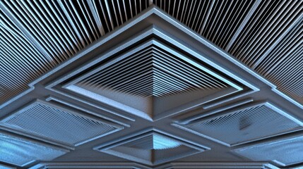 Macro Shot of Air Conditioning Vents in Modern Architectural Design