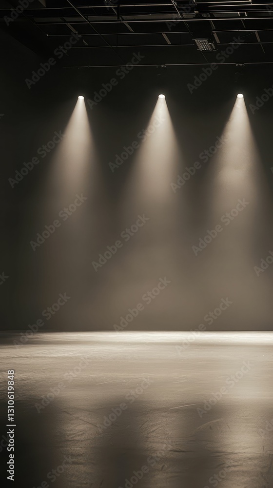 Poster clean minimalist backdrop with single color and soft lighting