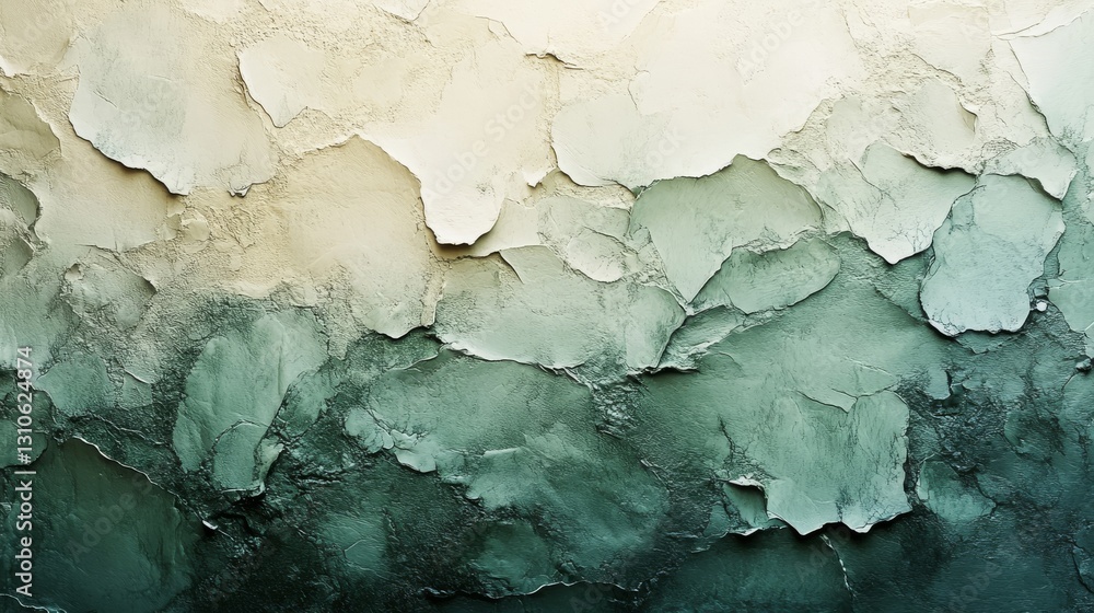 Poster gradient colored abstract wall texture with chipped and crumbled paint