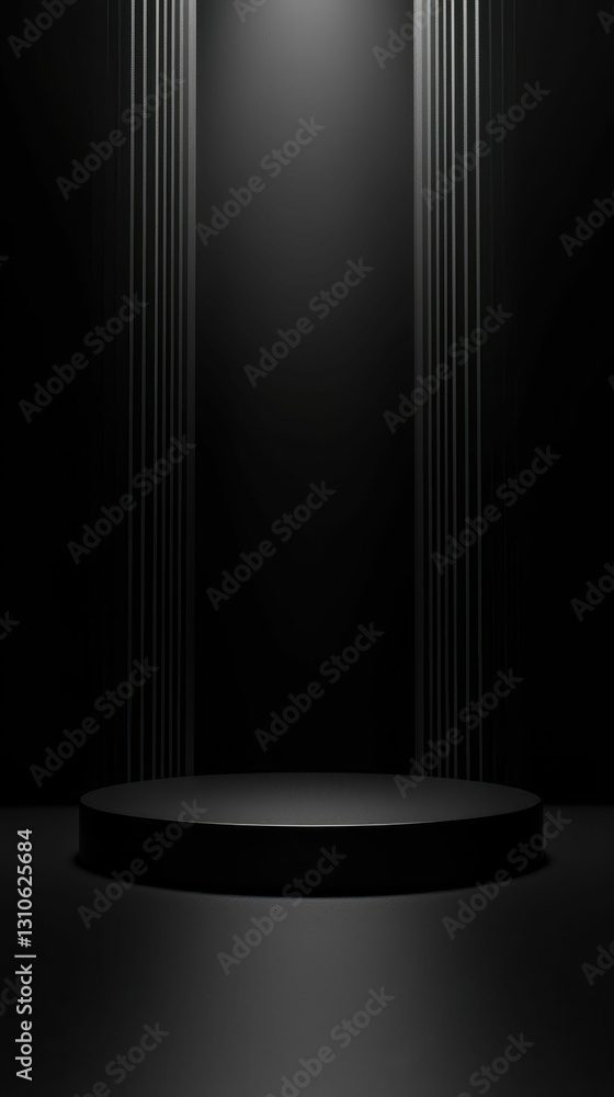 Poster minimalist stage background with simple design for presentations