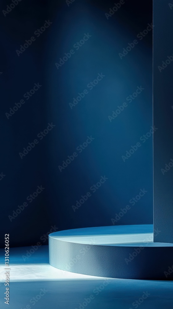 Poster minimalist stage background with soft gradients and subtle light