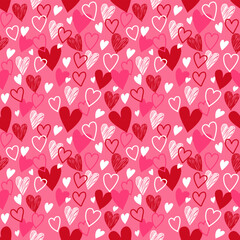 seamless pattern with hearts