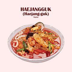 Korean hangover soup, Haejangguk (Haejang-guk)