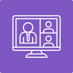 Online Meeting Icon