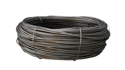 copper wire isolated on white