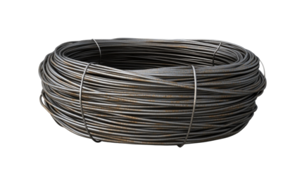 copper wire isolated on white