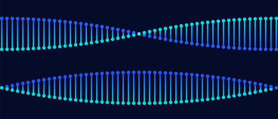 DNA molecular science medical blue background