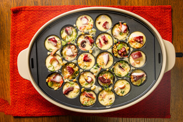 たこ焼き　octopus dough balls Takoyaki japanese food