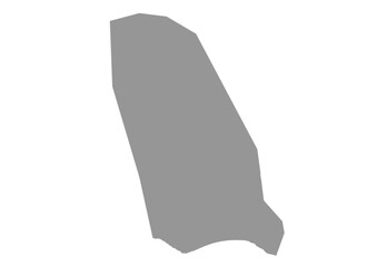 vector map of manchesterregion in jamaica with gray color