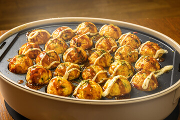 たこ焼き　octopus dough balls Takoyaki japanese food