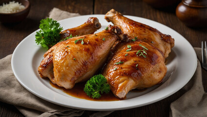 image of delicious chicken served ready to eat
