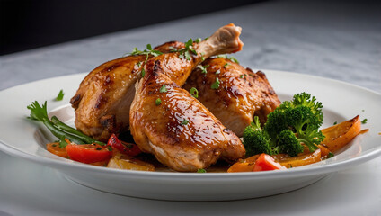 image of delicious chicken served ready to eat
