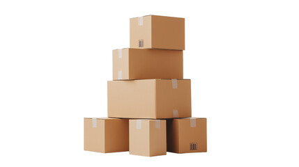 stack of cardboard boxes