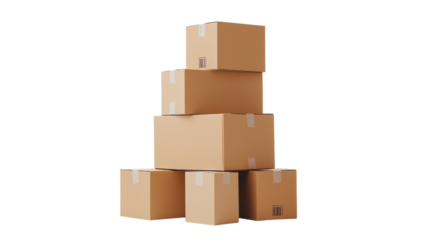 stack of cardboard boxes