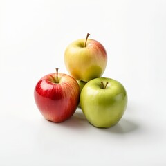 Three Apples Red, Green, and Yellow