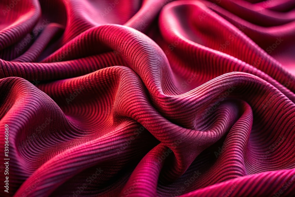 Poster marsala abstract wave textile texture: deep focus background for design
