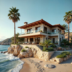 Tropical Cliffside Villa Retreat