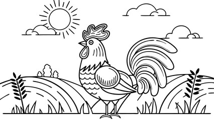 Hen Coloring Pages