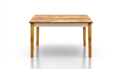 Fototapeta premium Modern White and Wood Dining Table Design