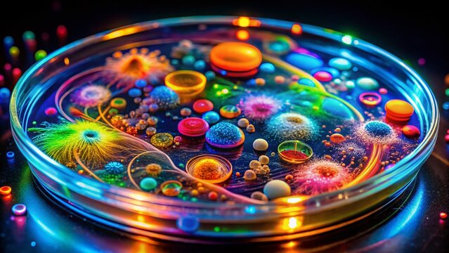Microbial Petri Dish Toy: Fun Science Fair Project - Long Exposure Photography