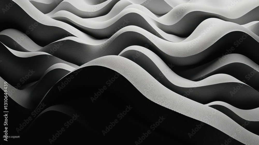 Poster dynamic white background with abstract flowing shapes and soft light transitions.