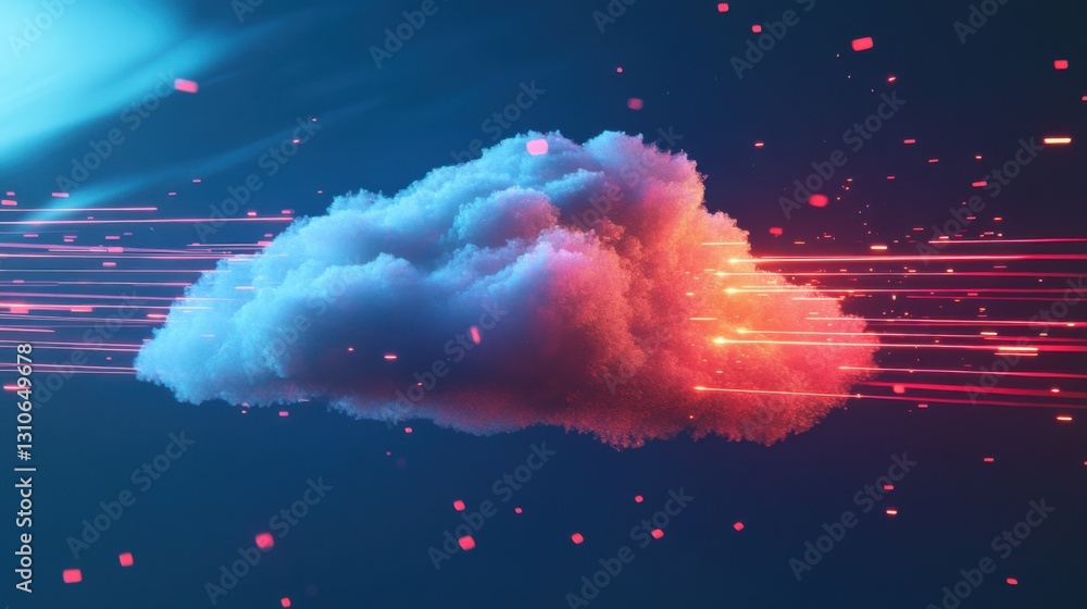 Poster digital cloud computing: network data transfer visualization