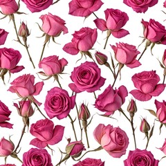 Pink Roses Seamless Pattern