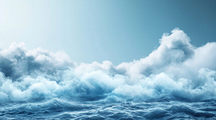 Obraz premium A vast body of water reflecting the sky surrounded by industrial facilities emphasizing issues of chemical fumes