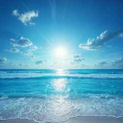 Radiant Sun Above the Clouds