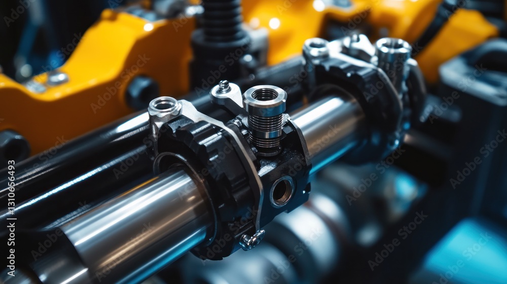 Poster close-up of a precision-engineered machine component