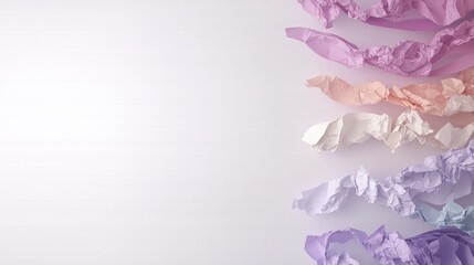 Pastel Crumpled Paper Texture Background  Creative Design  Abstract Art