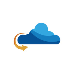 Obraz premium Cloud illustration icon