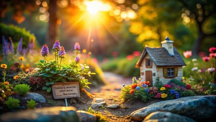 Miniature World Inspirational Quotes: Tiny Landscape with Motivational Messages