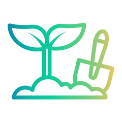 gardening Line Gradient Icon